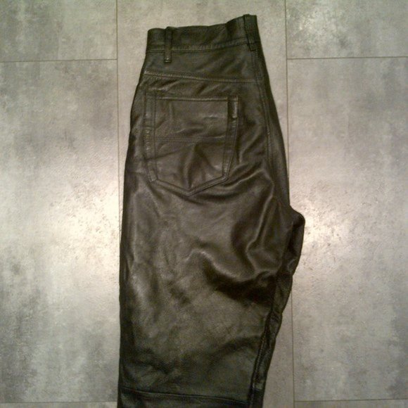 Faux Leather High Waisted Black Pants 30 - Picture 2 of 3